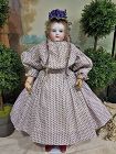 Fine Sheer Enfantine Cotton Dress for Huret,Rohmer & oth.early Poupee