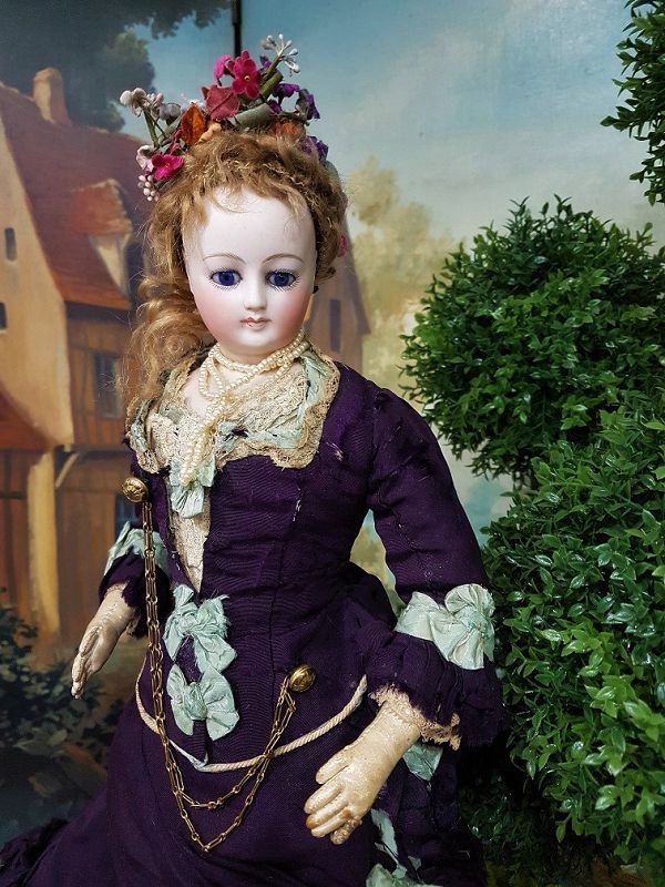 Outstanding French Poupee in original Condition attributed by Doleac