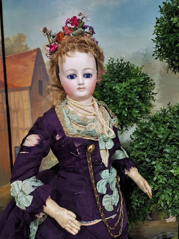 Outstanding French Poupee in original Condition attributed by Doleac