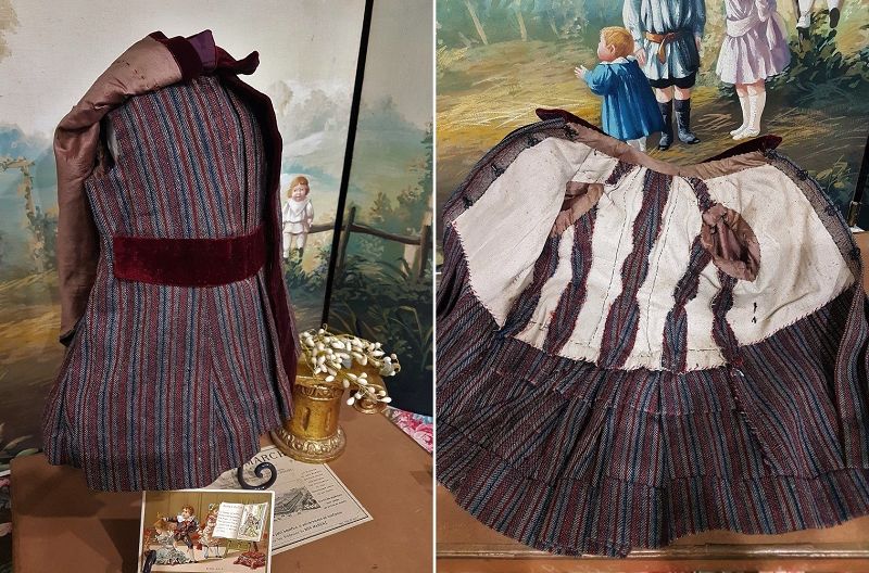 Rare 5 piece French Bebe Costume Size 10 from &quot; Au Bon Marche&quot;