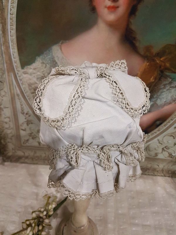 Rare early 1860/70th. Pique Bebe Bonnet