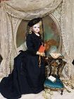 Rare antique Wooden Prayer Doll´s Chair / France circa 1865/70th.