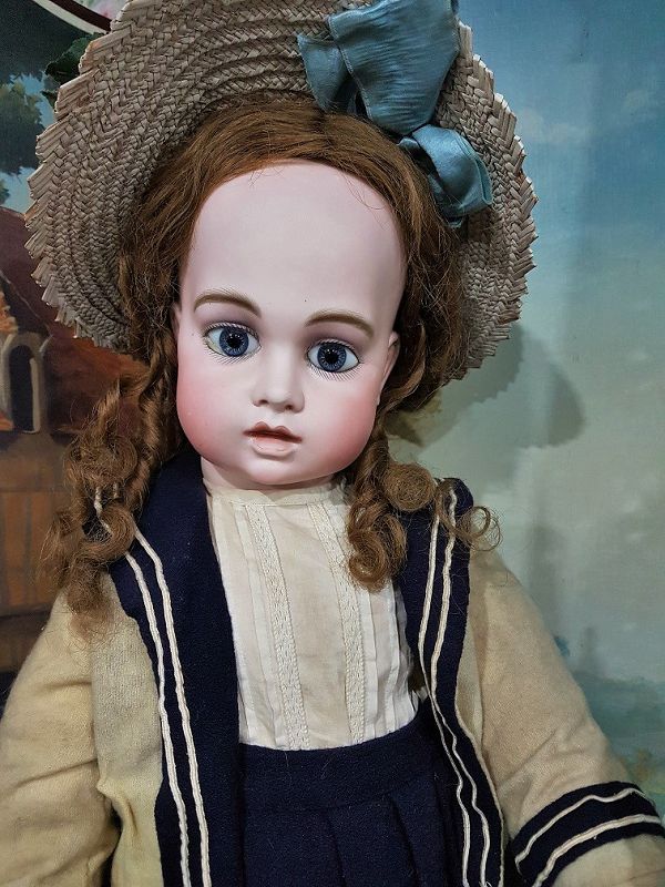 Lovely French Bisque Bebe by Leon Casimir Bru ... Attic Condition