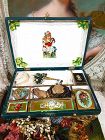 Rare antique " Necessaire de Demoiselle " Pouppe Accessorie Box