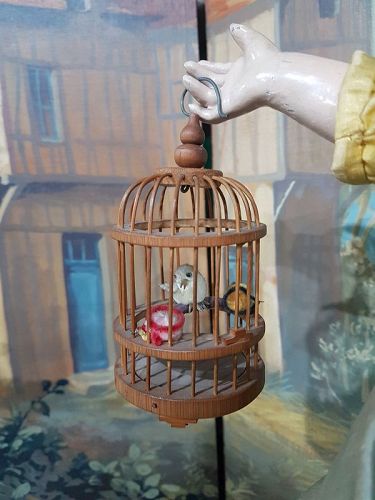 Lovely French Bird - Cage for Doll Display
