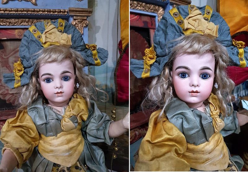 Wonderful French Bru Jne. Bisque Bebe in all original Condition