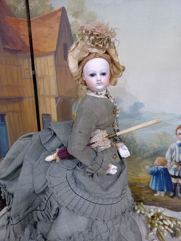 Rare Poupee by Brasseur - Videlier in all original condition / 1865th.