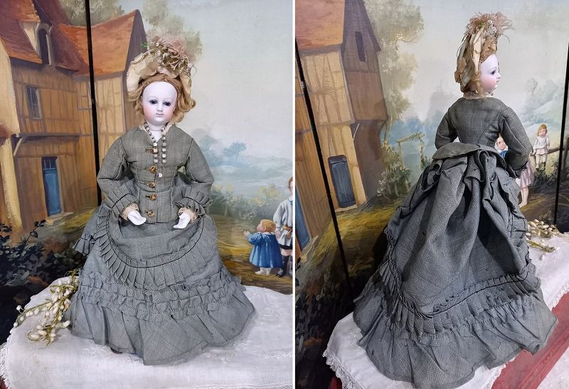 Rare Poupee by Brasseur - Videlier in all original condition / 1865th.