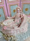 Darling 7 " tiny DEP Bebe with Trousseau & Bed for French Market
