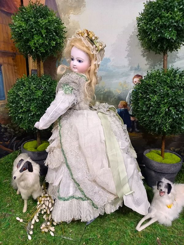 19th c. French Black Bisque Doll - Knightsbridge Charleston