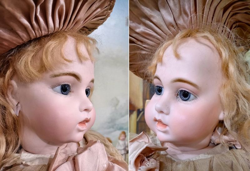 Angel Face French Bisque  Circle / Dot Bebe by Leon Casimir Bru