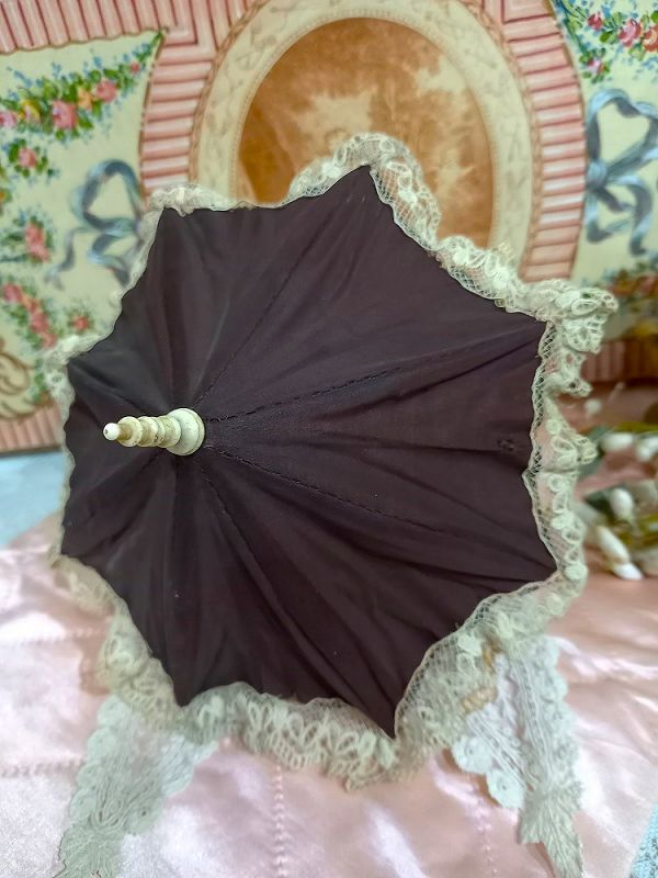 Lovely small French Poupee Silk Parasol for Huret , Rohmer .....