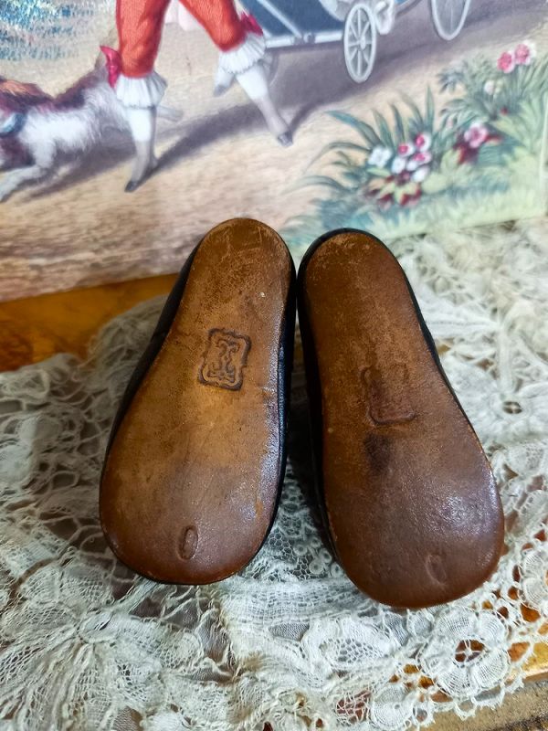 Rare Thierry mark &quot; Huret era &quot; Brown Leather Shoes / 1865