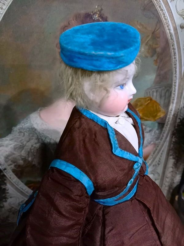Rare 1860th. &quot; Mode Enfantine &quot; Poupée Costume