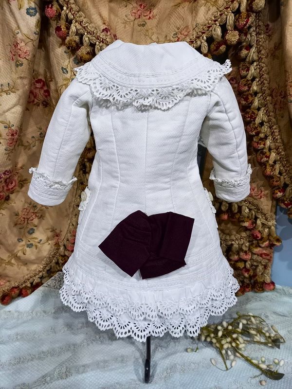 Pretty 1880th. French Pique Bebe costume