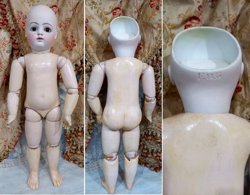 Rare 26&quot; French Premier Bisque Bebe by Gaultier ...