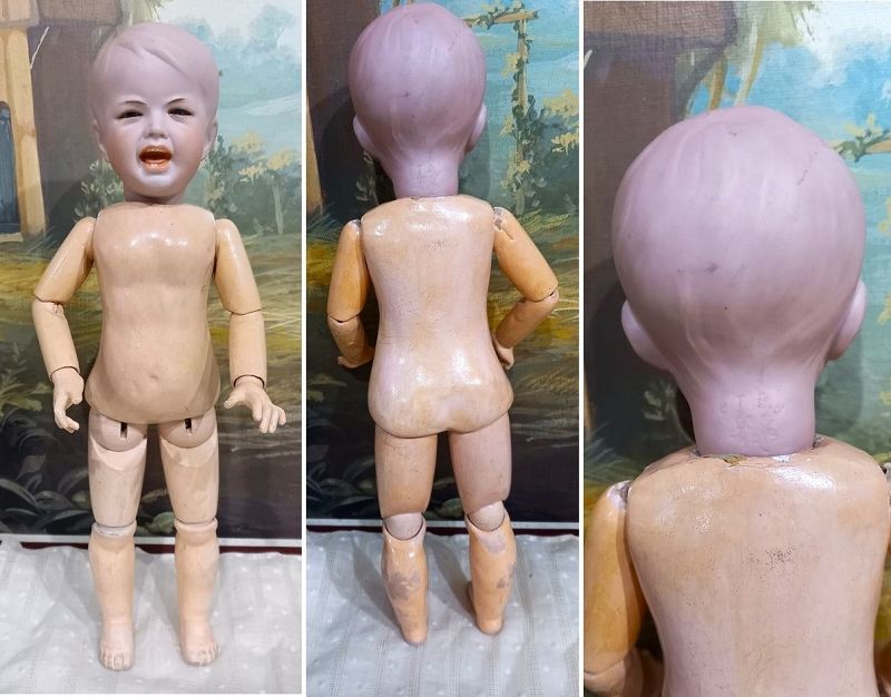 Outstanding Rare Crying French Bisque Character Boy ~ 233 ~ by SFBJ