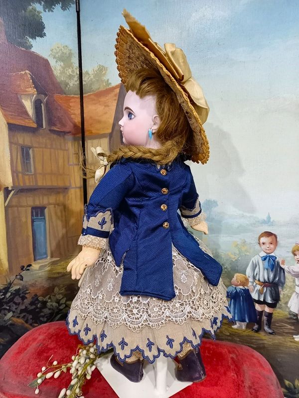 Gorgeous French Bisque Bebe by Emile Jumeau size 8