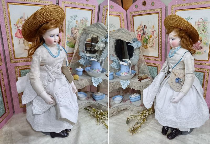 Super Huret era French Poupee by Blampoix from Paris Doll-Shop