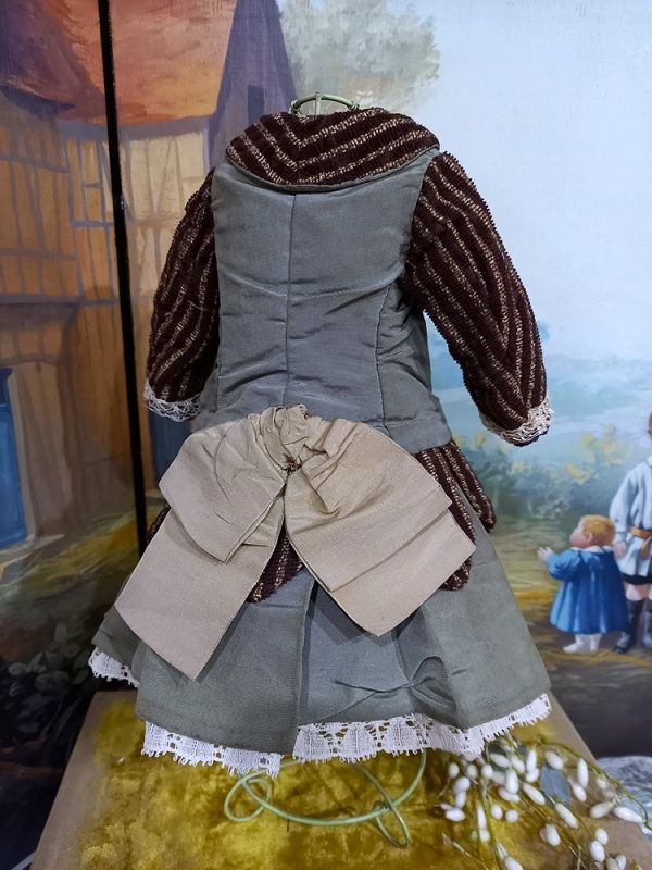 Rare all original 1880th. French Bebe Dress