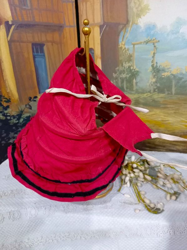 Rare 1860th. Poupee Hoop Crinoline with cotton cover