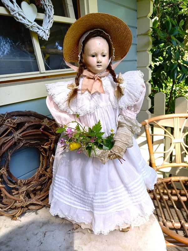 &quot; Emma &quot; a Cute Childlike French Papermache Girl /1840th.