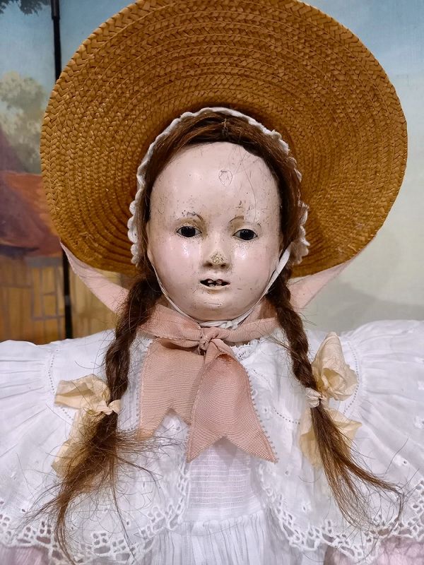 &quot; Emma &quot; a Cute Childlike French Papermache Girl /1840th.