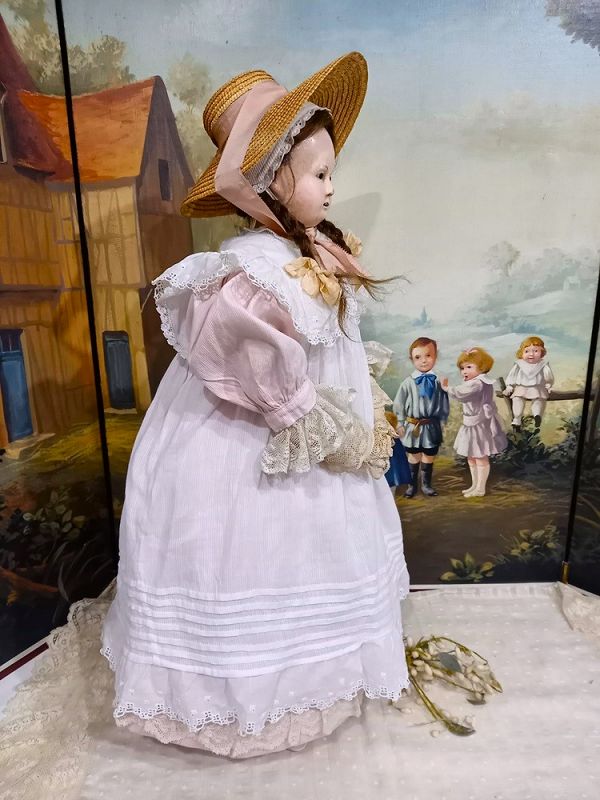 &quot; Emma &quot; a Cute Childlike French Papermache Girl /1840th.