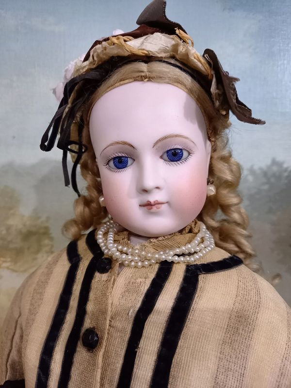 Unusual Facial expression French Bisque Poupee