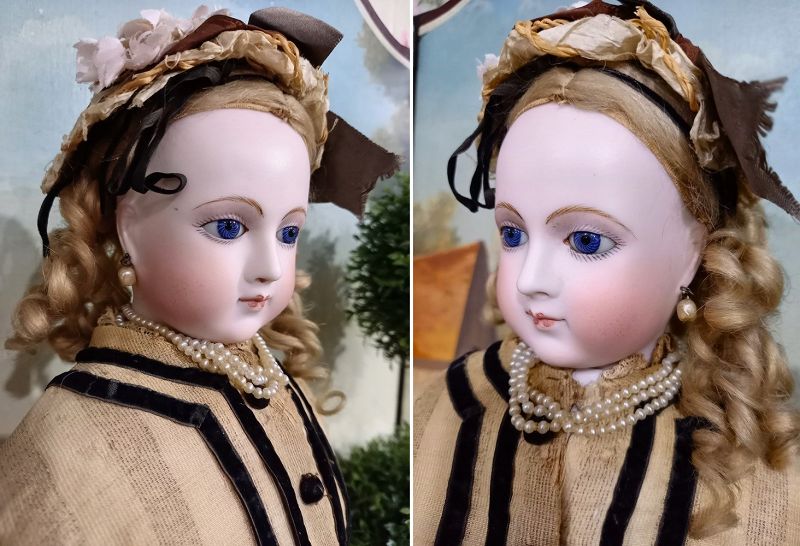 Unusual Facial expression French Bisque Poupee