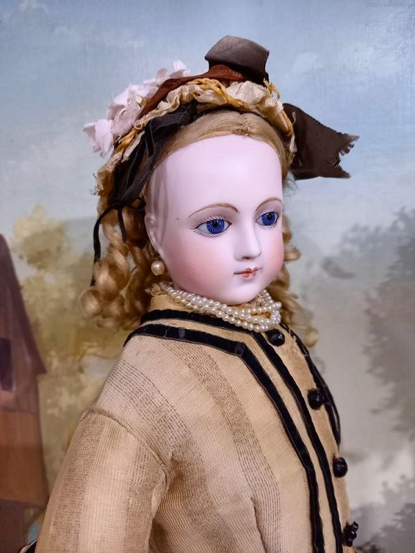 Unusual Facial expression French Bisque Poupee