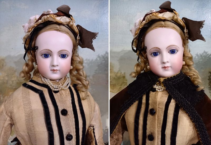 Unusual Facial expression French Bisque Poupee