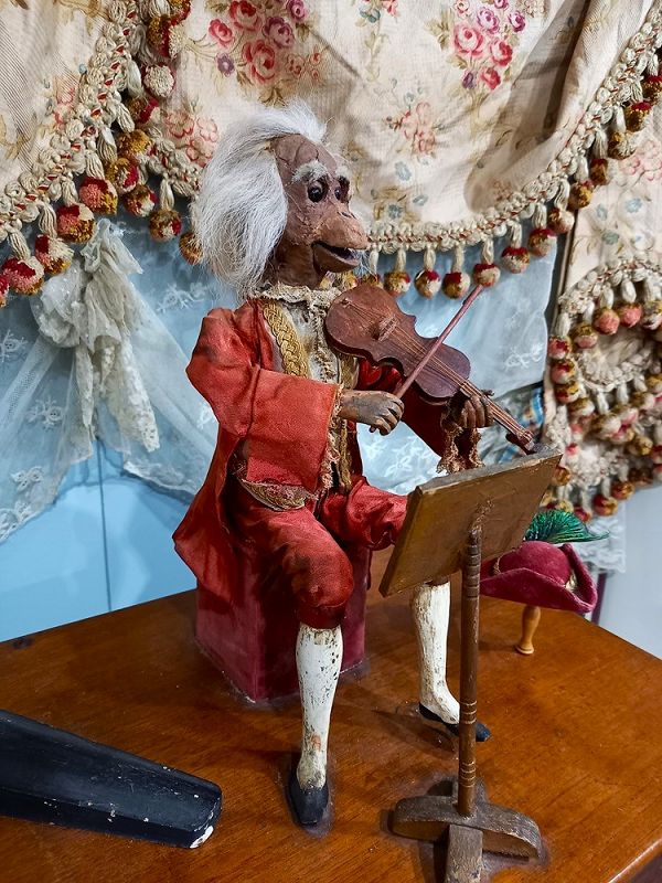 Rare Monkey Marquise Violinist Atomaton by &quot;Phalibois&quot; / Paris 1875