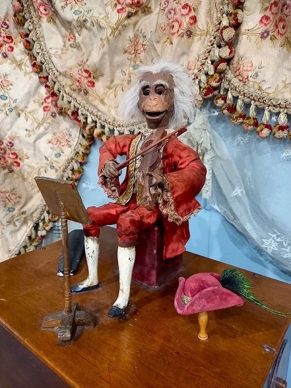 Rare Monkey Marquise Violinist Atomaton by &quot;Phalibois&quot; / Paris 1875