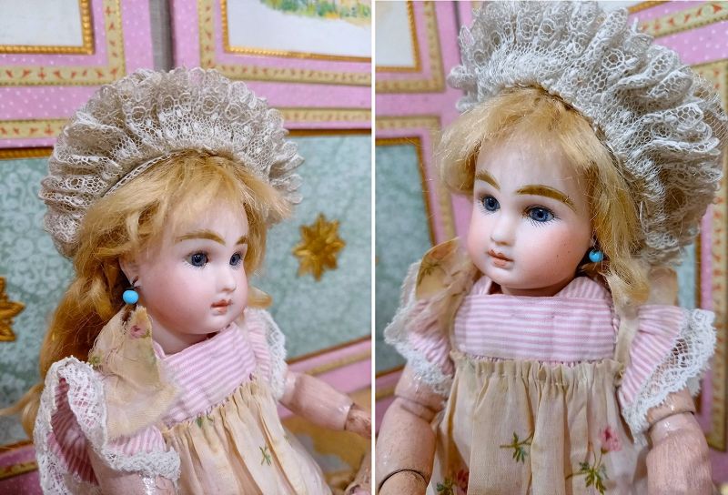 Rare 8,5&quot; tiny French Bisque Bebe by Steiner