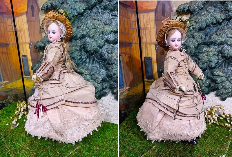 Lovely French bisque Teen Fashion Doll / France circa 1875