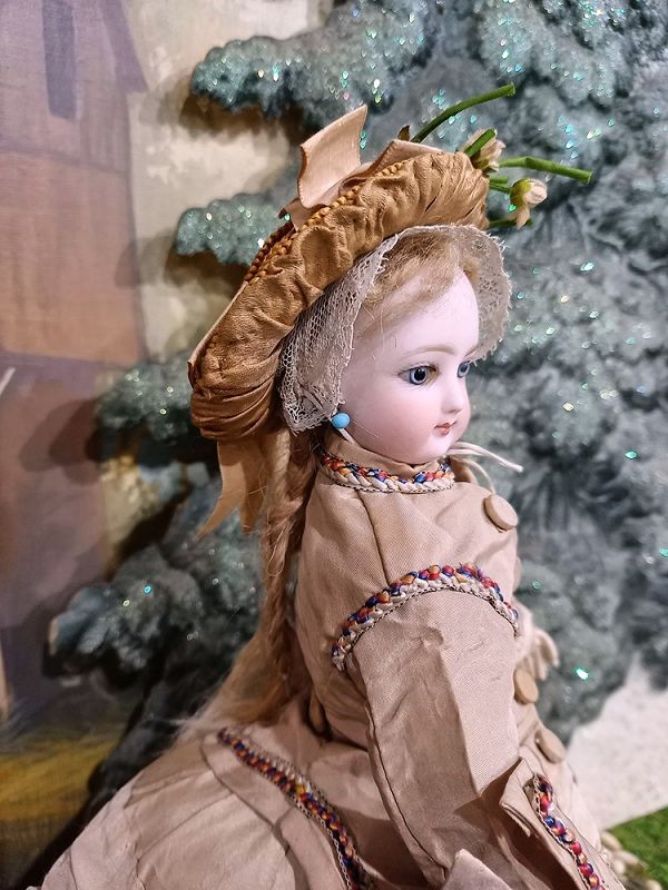 Lovely French bisque Teen Fashion Doll / France circa 1875