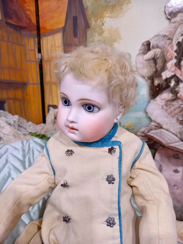 Marvelous French Bisque Portrait Bebe by Emile Jumeau Size 1