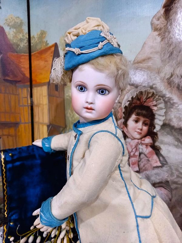 Marvelous French Bisque Portrait Bebe by Emile Jumeau Size 1