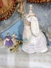 Pretty French three piece Poupee Child Costume / France 1880