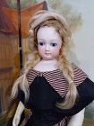 Lovely French Bisque Poupee with Original Gown