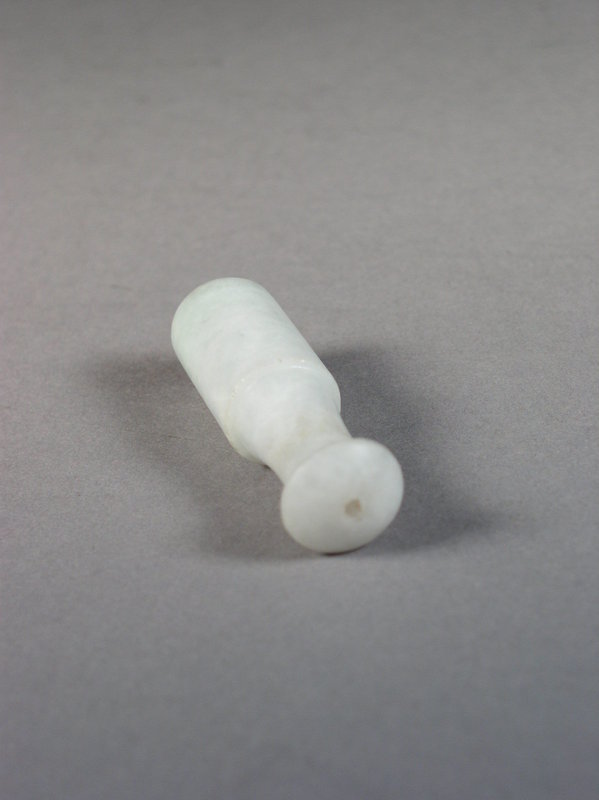 Chinese white jade pipe mouthpiece