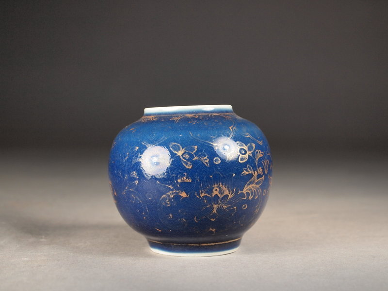 Chinese porcelain cobalt blue jarlet