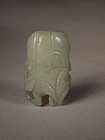 Chinese white jade carving