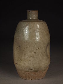 Japanese Mino yaki sake bottle