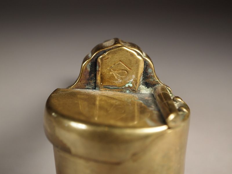 Japanese brass yatate pen case
