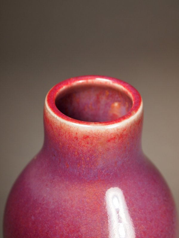 Chinese porcelain copper-red vase