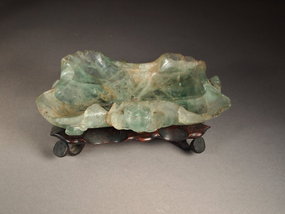 Chinese carved fluorite brushwasher