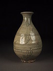 Korean pear-form bottle vase