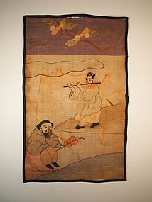 Chinese silk Kossu panel